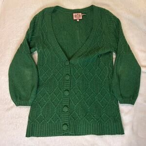 Juicy couture cardigan green y2k